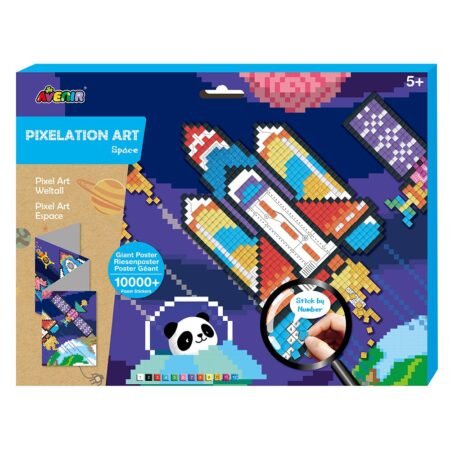 Набір для творчості дитячий, картина за номерами, арт-пікселі *Космос*, 10000 елементів