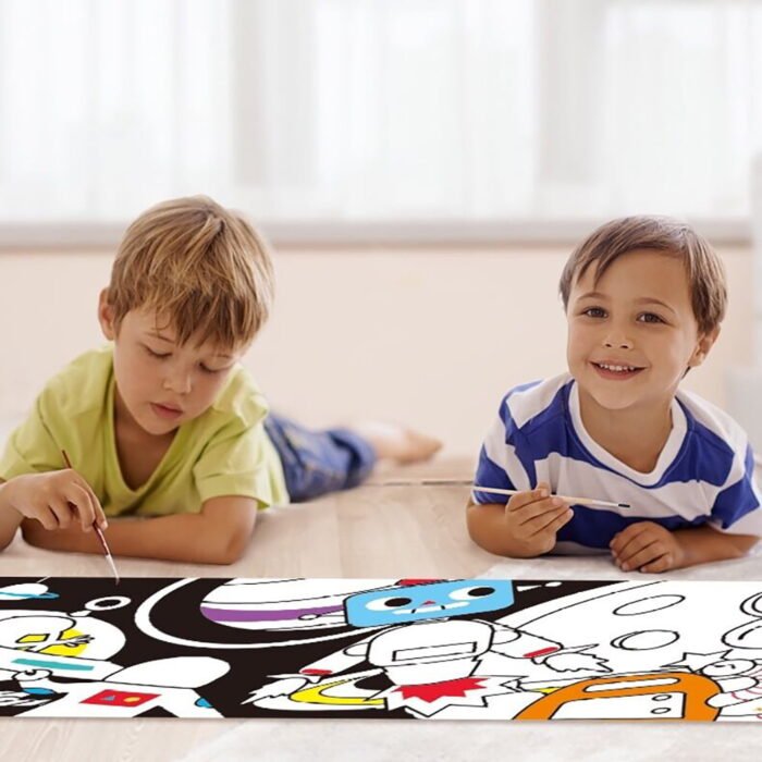 Набір для малювання, гігантська вельвет-розмальовка *Космос і робот* - Зображення 3