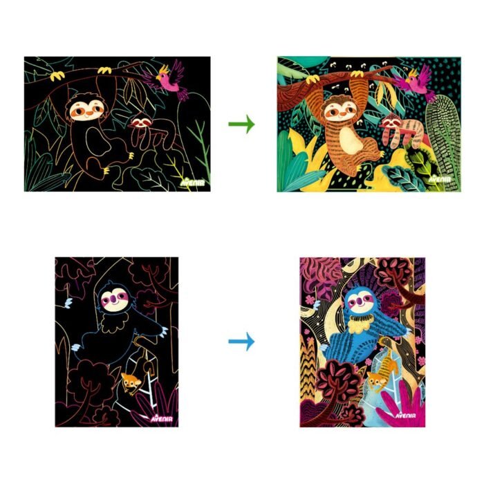 6004084 Набір для творчості, скретч-арт *Лінивці* - Зображення 2