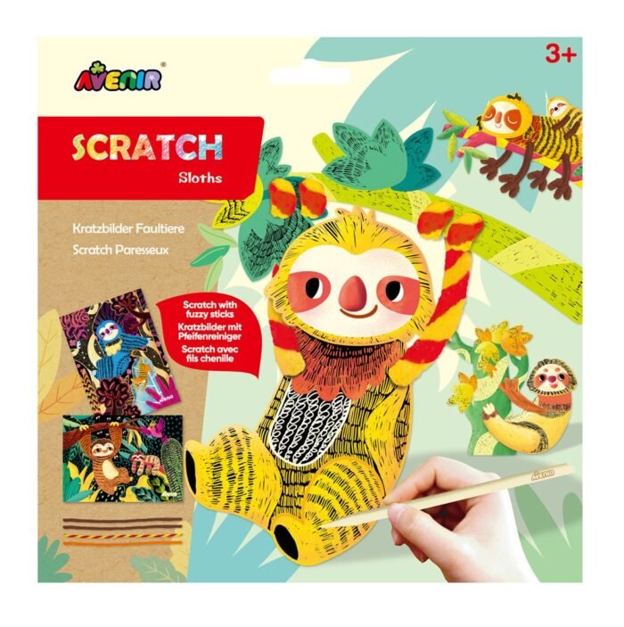 6004084 Набір для творчості, скретч-арт *Лінивці* - Зображення 1