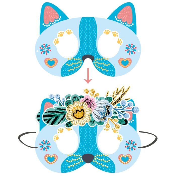 6004091 Набір для творчості, маска зі стразами *Кошенята*, 3 види - Зображення 3