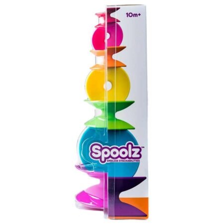 Пірамідка Башта з кольорових котушок Fat Brain Toys Spoolz  (F181ML)