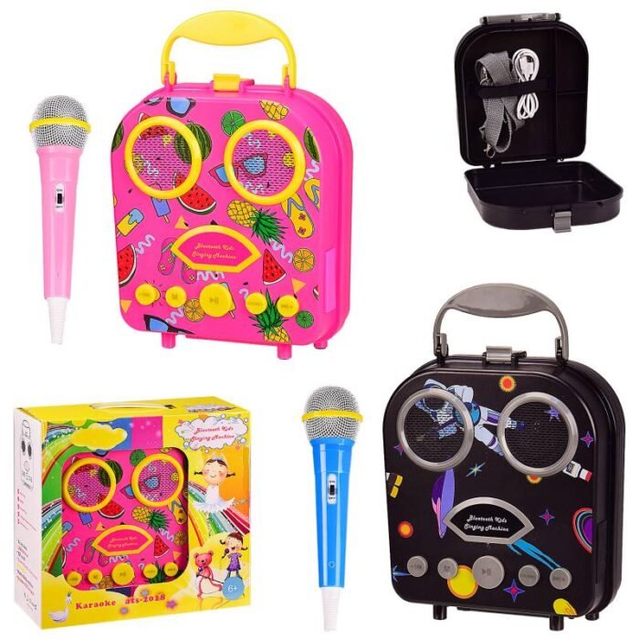 Микрофон-караоке M157 (12шт) 2 вида, в коробке 24*10*22.5 см, р-р игрушки – 18*6.5*20 см, р-р микрофона – 21 см - Зображення 1