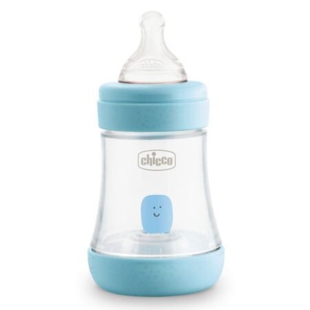 Пляшка пластикова *PERFECT 5*  150мл.соска силіконова  від 0 місяців повільний потік (хлопчик) - Зображення 2