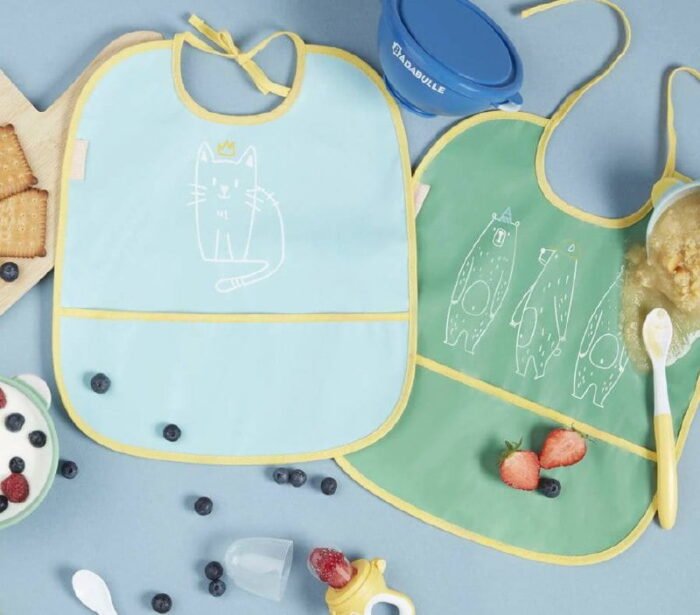 Слинявчики 2 шт., зелений і блакитний - Зображення 2