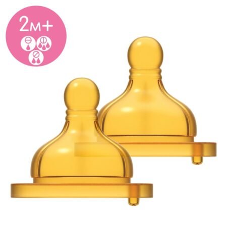 Соска латексна *ORIGINAL TOUCH* від 2 місяців змінний потік,  2шт.