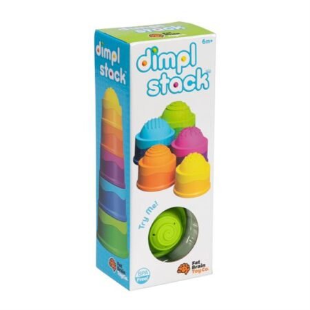 Пірамідка тактильна Чашки Fat Brain Toys dimpl stack  (F293ML)