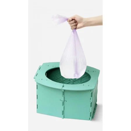 Детский дорожный складной горшок, зеленый - Зображення 3