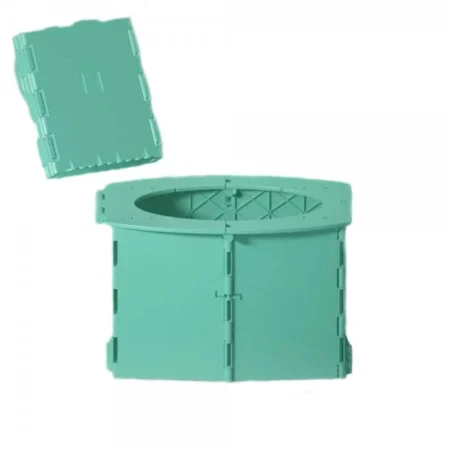 Детский дорожный складной горшок, зеленый