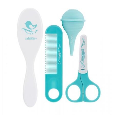 Комплект для догляду за малюком (Щітка, гребінець, носовий аспіратор, ножиці) - Зображення 2