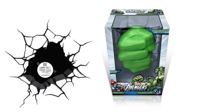 3D Light FX Marvel Avengers Hulk Fist 3D Deco Light - Зображення 1