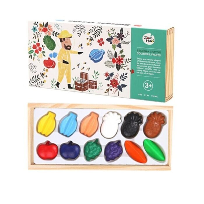 Мелки восковые цветные фрукты JA 92644 - Зображення 1