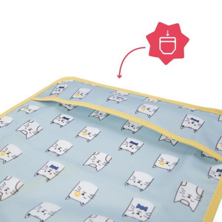 Нагрудник з довгими рукавами, синій - Зображення 2