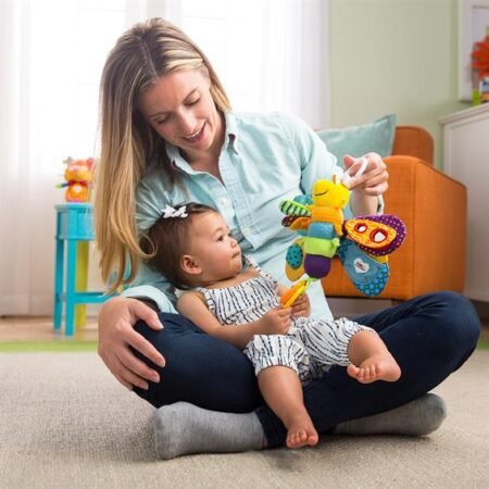 М'яка іграшка-підвіска Lamaze Метелик із прорізувачем і пищалкой (L27024) - Зображення 3