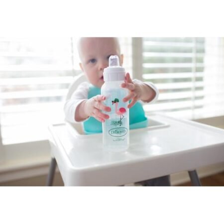 Пляшечка-поїльник Option+ з вузьким горлечком , з мяким носиком *Фламінго* 250 мл. 1 шт. в упаковці - Зображення 3