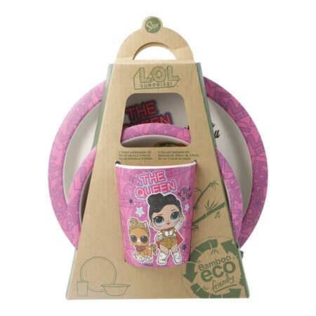 Набір посуду STOR BAMBOO 3 PCS SET WITH RIM LOL SURPRISE GLAM