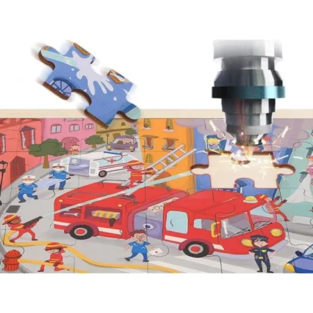 Дерев'яний пазл *Пожежна машина*  120395 - Зображення 3