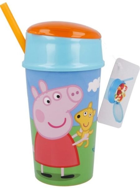 Пляшка для води та їжі дитяча STOR SNACK TUMBLER 400 ML PEPPA PIG