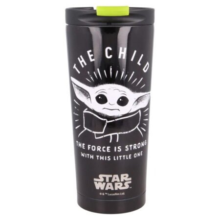 Пляшка металева STOR INSULATED STAINLESS STEEL COFFEE TUMBLER THE CHILD MANDALORIAN
