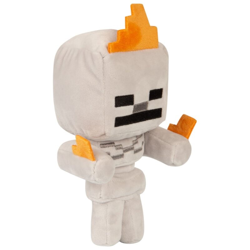 Плюшева іграшка Minecraft Happy Explorer Skeleton On Fire Plush Gray