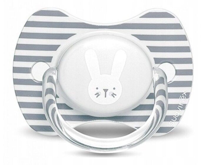 Пустушка анатомічна, 6-18 місяців, *Hygge:Затишні історії*/сірий зайчик (8426420068048) - Зображення 1