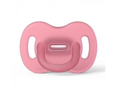 Пустушка силіконова фізіологічна, 0-6 місяців, рожева (8426420074247)