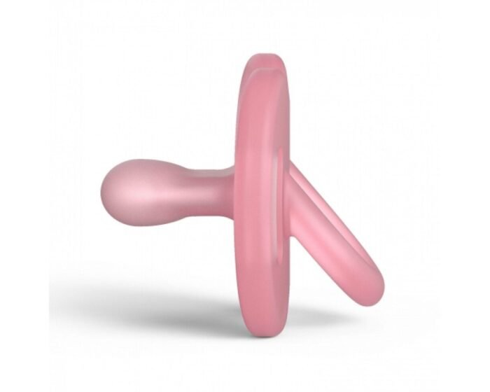 Пустушка силіконова фізіологічна, 0-6 місяців, рожева (8426420074247) - Зображення 2