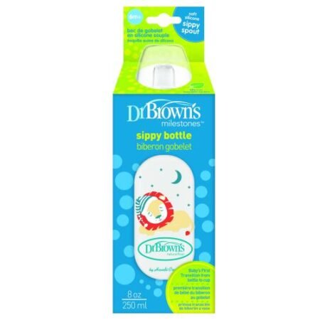 Пляшечка-поїльник Option+ з вузьким горлечком, з мяким носиком*Лев* , 250 мл. 1 шт. в упаковці