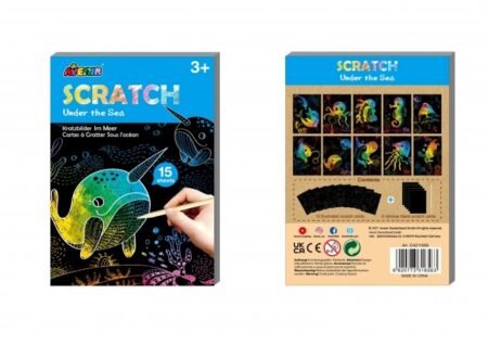 6004106 Набір для творчості, скретч-арт *Скретчбук, підводний світ*, 15 аркушів - Зображення 2
