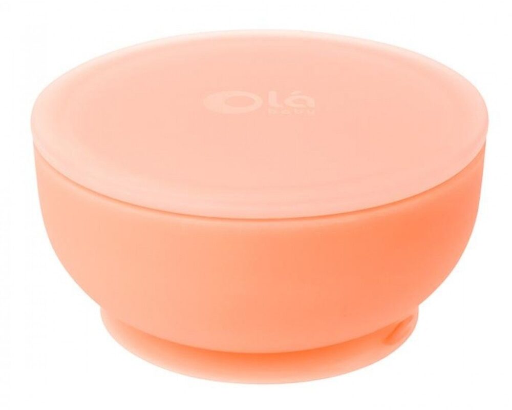 Дитяча миска із кришкою, Coral/Помаранчевий