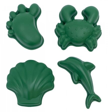 Формы для песка силиконовые 4 шт. Резинка - темно-зеленый