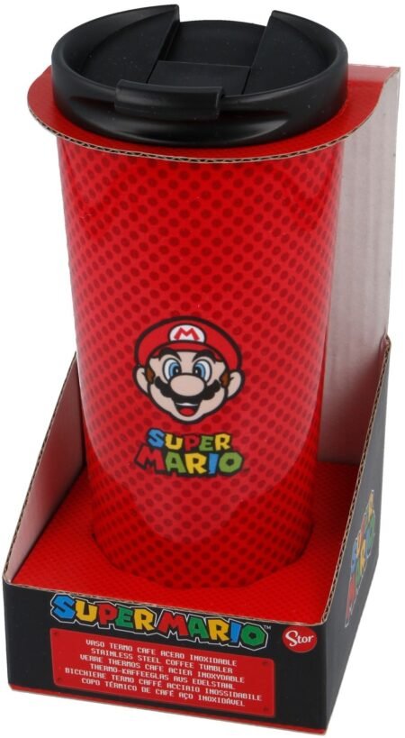 Пляшка для подорожей STOR INSULATED STAINLESS STEEL COFFEE TUMBLER 425 ML SUPER MARIO