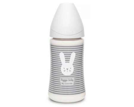 Пляшечка, 270 мл, 3-позиційна соска, *Hygge:Затишні історії*/сіра (8426420069175)