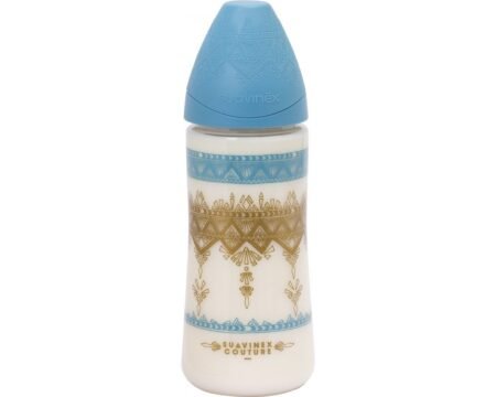 Пляшечка, 270 мл, кругла соска 3-позиційна, *Couture*/блактина (8426420045254)