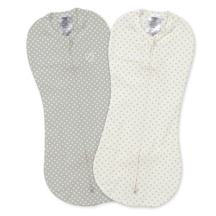 swaddleme-nabor-konvertov-na-molnii-pod-grey-white-dot-2sht-56156 Набір конвертів на блискавці Swaddleme Pod Grey/White Dot (2шт) - Зображення 1