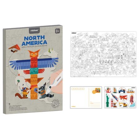 Постер-раскраска Америка