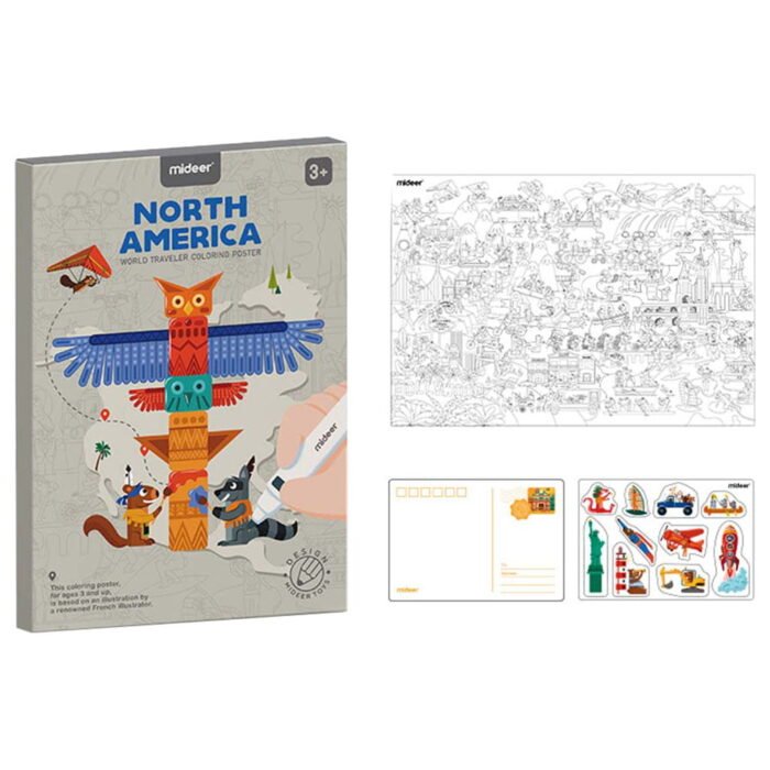 Постер-раскраска Америка - Зображення 1