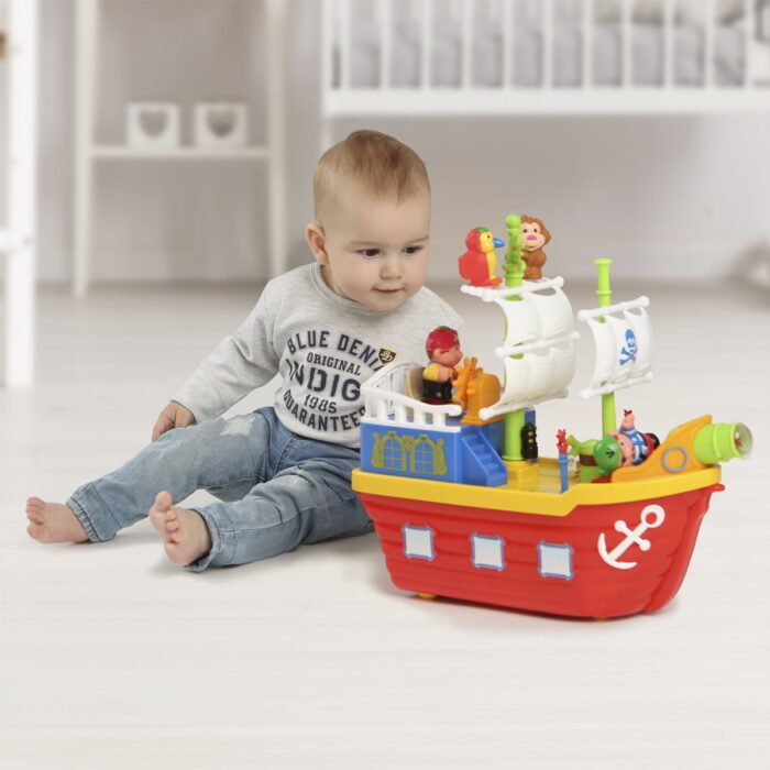 Ігровий набір - ПІРАТСЬКИЙ КОРАБЕЛЬ (на колесах, світло, звук) - Зображення 3