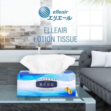 Салфетки бумажн. экстрауспокаивающие elleair PREMIUM LOTION с глиц.,колл.,гиал.кисл.(в кор.,200 шт) - Зображення 2