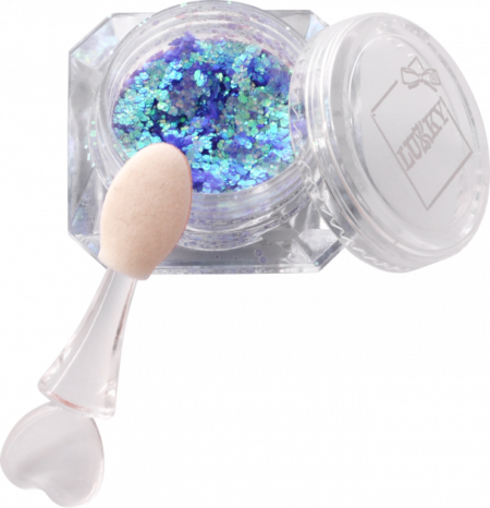 Блискітки для обличчя та тіла, для дітей,  марки «Lukky». Колір «Сапфір» - Зображення 2