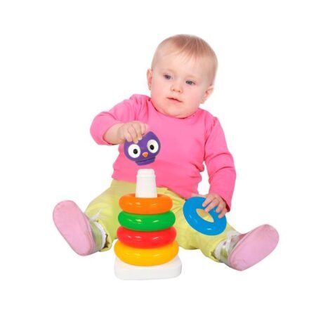 Розвиваюча іграшка - ПІРАМІДКА СОВА - Зображення 2