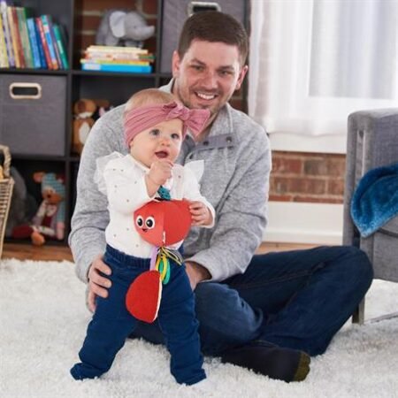 М'яка іграшка-підвіска Lamaze Яблучко із прорізувачем (L27383) - Зображення 3