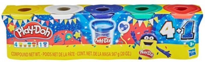 Набір пластиліну, 5 баночок, в асорт - Зображення 1