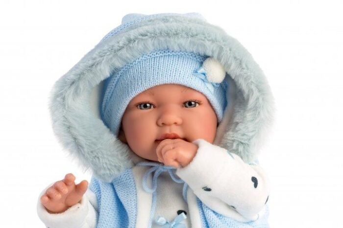 Пупс Tino Recien Nacido Porta bebe 44 см LLORENS - Зображення 3