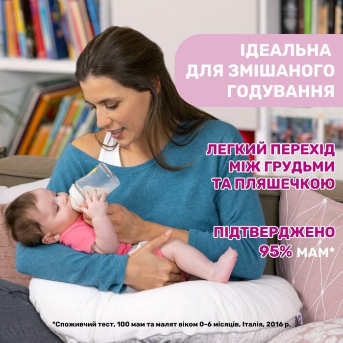 Пляшка пластикова *Natural Feeling*  150мл. соска силіконова від 0 місяців повільний потік (нейтраль) - Зображення 3