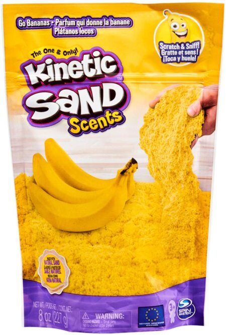 Песок для детского творчества с ароматом - KINETIC SAND БАНАНОВЫЙ ДЕСЕРТ