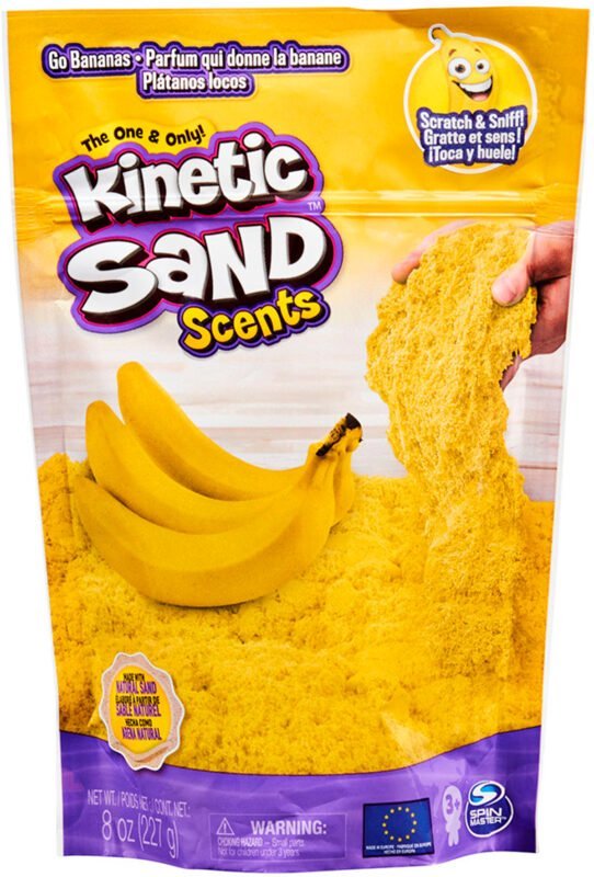 Песок для детского творчества с ароматом - KINETIC SAND БАНАНОВЫЙ ДЕСЕРТ