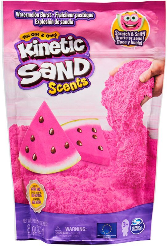 Песок для детского творчества с ароматом - KINETIC SAND АРБУЗНЫЙ ВЗРЫВ