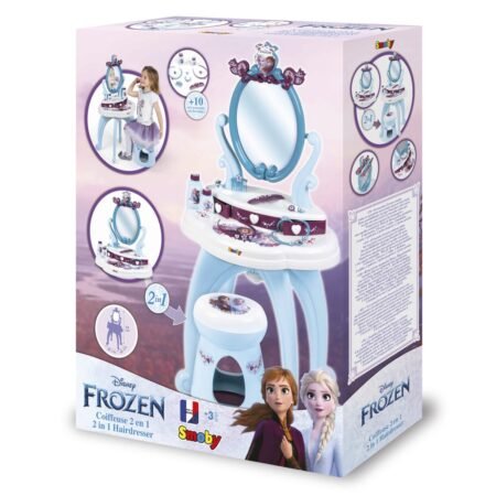 Столик з дзеркалом *Фроузен 2*, 2 в 1 зі стільчиком, 10 аксес., 49 х 36 х 94 см, 3+