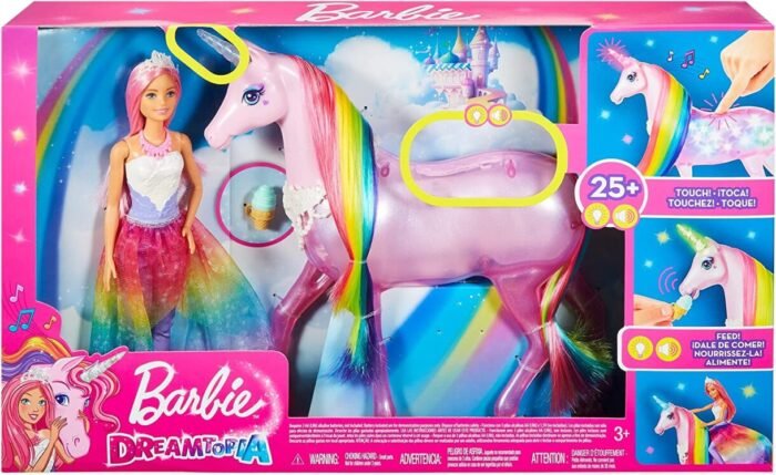 81b1cdtuf1l._ac_sl1500_ Barbie Unicorn magic lamp + doll FXT26 / 3 - Зображення 1